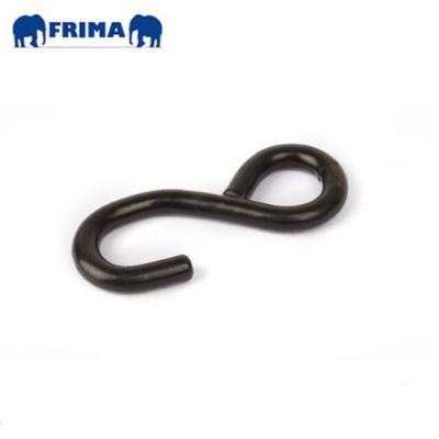 China Heavy Industry 1inch/1500KGS Black Coated S Hooks For Ratchet Link Down Polyester Webbing Strap for sale