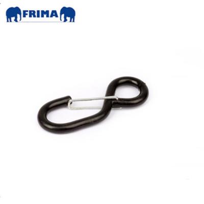 China Heavy Industry 1inch/800KGS Ratchet Link Down Straps Hang 25mm Wire Black Hook S Steel Rubber Coated Hook for sale