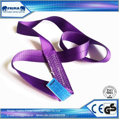 China TON Soft Webbing Sling lifting WLL1, webbing flat strap, lifting sling for sale