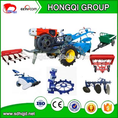 China Good quality walking farms tractor low price electric agriculture two wheels diesel walking tractor for sale