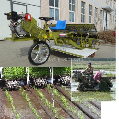 China Cultivate newest upgraded high quality model double arm rice seeder rice planting transplanter for sale