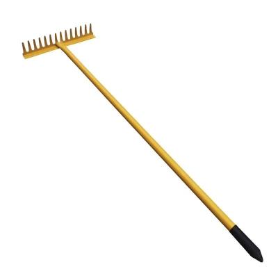 China Garden Rake Garden Rake With Metal Handle Cultivating Rake With Steel Handle for sale