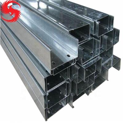 China Construction C Shaped Profile Perforated Galvanized Steel Strut Channel for sale