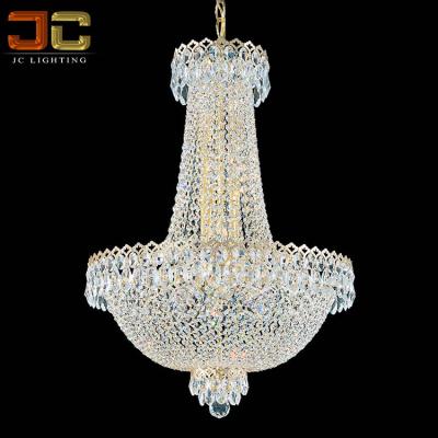 China Post Lantern Lamp Empire Antique Shiny Crystal Chandelier Modern Luxury Decoration Classic Style For Hotel Restaurants Or Wedding Stage for sale