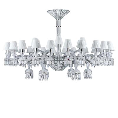 China Hotel Paris Baccarat Crystal Lighting Custom Luxury Interior Designer Chandelier Pendant For Living Room for sale