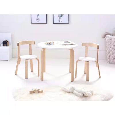 China Bentwood Warranty Modern Design New Products High Quality Children Study Table And Chairs for sale