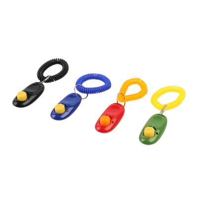 China Customizable Customized Logo Whistle Strap Stocked Dog Trainer Personalized Plastic Pet Training Good Quality Factory Direct Sale Clicker for sale