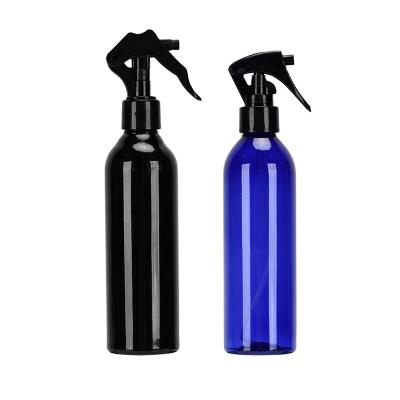 China 8oz 250ml Plastic Mini Trigger Hand Sanitizer Sprayer Airtight Wholesale Blue Black Liquid Bottle for sale