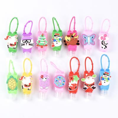 China 30ml Cartoon Airtight Instant Mixed Figures Hand Sanitizer Bottle Holder for sale