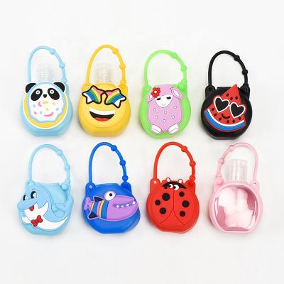 China Mini 30ml Children's Empty Portable Hand Sanitizer Plastic Bottle Of Various Airtight Cute Cartoon Pattern for sale