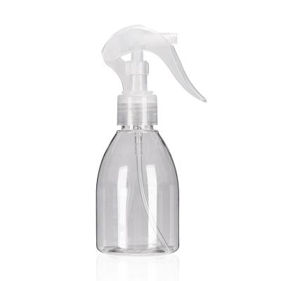 China Customized Hot Sale Household Products 150ml Clear Cosmetic Bottle With Mini Trigger Plastic Sprayer for sale