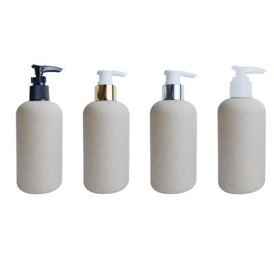 China Environmental Protection Wheat Straw Plastic Pump Bottle For Airtight Biodegradable Lotion for sale