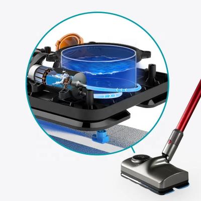 China Viable 2 in 1 Electric Broom Cleaner Pin Water Jet Vacuum Dry Water Spray Cleaning Broom 1200W Cordless à venda