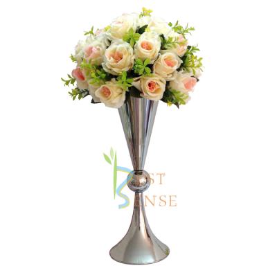 China Iron 15.7 inch Silver Wedding Centerpieces Events Backdrop Stands for sale