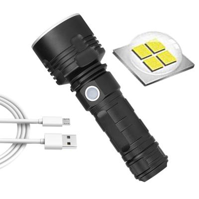 China USB Charging / Good Quality P70 LED Torch High Lumen XHP70 Long Range Light , Waterproof High Power XHP70 USB Charging LED Flashlight For Outdoor for sale