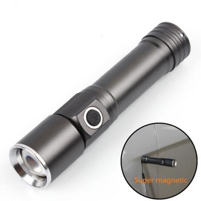 China Zoomable Led Maglite 18650 Best Rechargeable Pocket Zoomable Mini Torch Waterproof Logo Customized Tiny Bike Bicycle Light Tactical Flashlight for sale