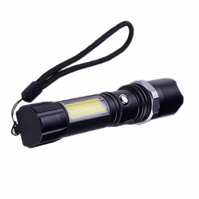 China Adjustable Focus High Power 1000 Lumen XPE Led 1101 Cob Military Powerful Side Work Light Led Tactical Flashlight for sale