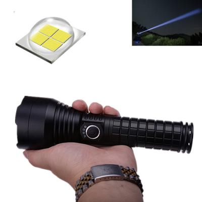 China Most Powerful Rechargeable Torch Customized Flashlight Outdoor Powerful Flashlight USB High Power Tactical Hunting Rechargeable Battery Cable 26650/18650 for sale