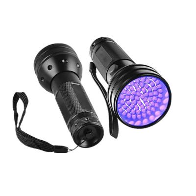 China Convenient Black Aluminum Light Scorpion Ultraviolet Urine Detector UV Torch Led Light 51 Purple UV Flashlight for sale