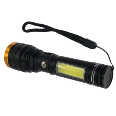 China Zoomable Led Police Light High Power 1101 Rechargeable Tactical xml T6 Led COB Flashlight Torch Long Range 1000 Powerful USB Flashlight for sale