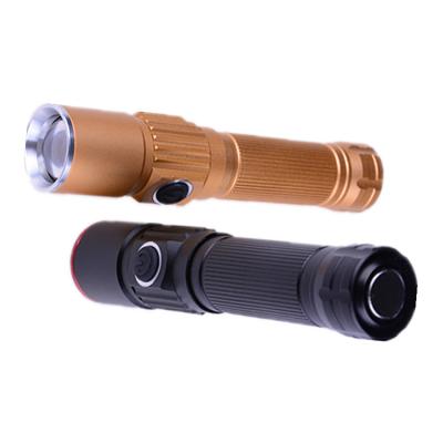 China Focus Beam Torch Led Flashlight Manufacturer Newest Q5 Hands Focus Beam Mini Torch Zoomable Handheld 18650 Aluminum Powered Tactical Led Flashlight for sale