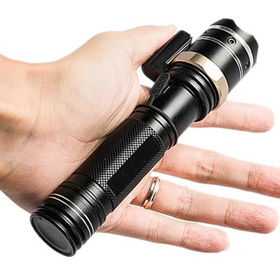 China Zoomable Led Torch 5W Promotional Light Aluminum Led Infrared Flashlight USB Charge High Power Customized Red Light Hunting Flashlights for sale