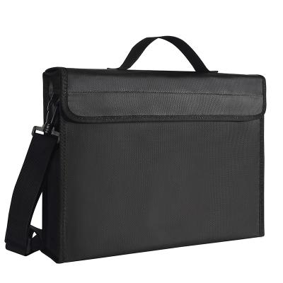 China Waterproof And Fireproof Expanding A4 Folder Document Organizer Bag With Shoulder-Strap Fireproof&Waterproof for sale