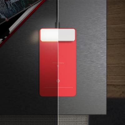 China Modern Wireless Charging Led Table Sauce Hotel Decoration Portable Bedside Led Night Light for sale