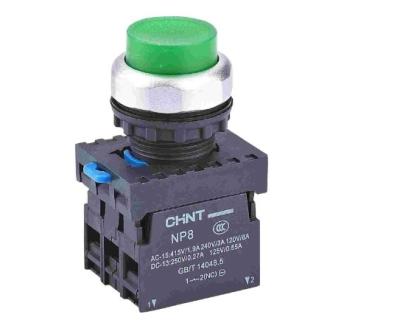 China NP8-GND Lighted High Button IP54 Industrial Control Circuit Pushbutton Switch for sale