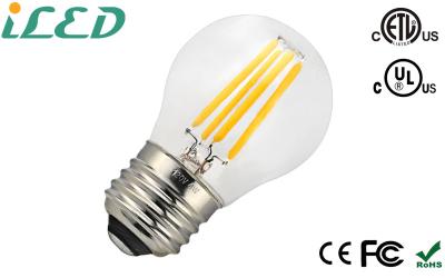 Chine Le globe d'E12 E14 E17 E26 E27 G45 a mené l'ampoule 4w 120v Dimmable de filament à vendre