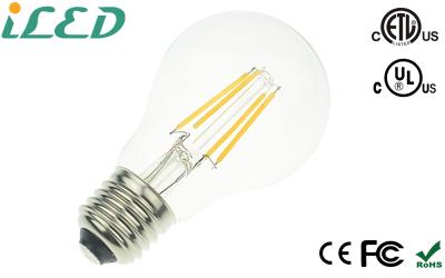 China 40w Equivalent UL Led Filament Bulbs 90-265v 4 Watt 360 Degree Beam Angle for sale