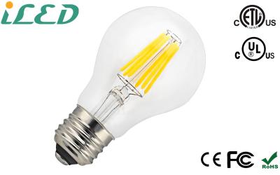 Chine le filament de 2200k 2700k 4000k 60000k Dimmable a mené l'ampoule E26 6w A60 A19 à vendre