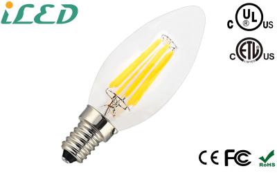 China 2w 4w 6w Filament Type Dimmable Led Candle Light Bulb 110v 120v for sale