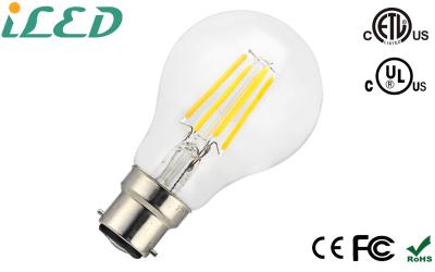 Chine 2200k - l'UL Dimmable de 6000k 400lm a mené le globe du watt A19 A60 de l'ampoule B22 4 de filament à vendre