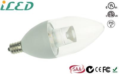 China 250lm E12 E27 B15 Base LED Candle Light Bulbs Aluminum Alloy Plastic PC for sale