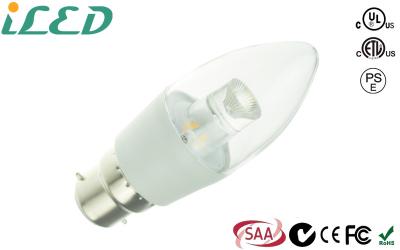 China Aluminum Plastic LED Candle Light Bulbs 2300K-5500K B22 Base for sale