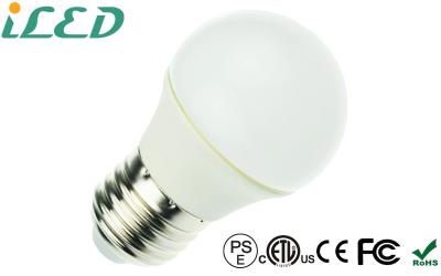 China High Power SMD LED Globe Light Bulb E27 E14 3W Warm White 250 - 280lm Luminous Flux for sale