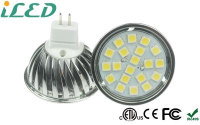 Cina CA Dimmable di CC della lampadina 12V del riflettore di Epistar SMD 5050 MR16 GU5.3 LED 120 gradi di 4W in vendita