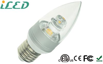 China 3.5W 380lm E27 Led Candle Bulbs Dimmable Cool White , 85 - 265V AC for sale