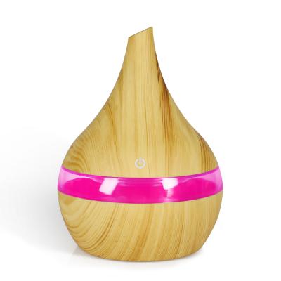 China New 300ml wood grain home humidifier USB LED humidifier air regenerator car home appliances for sale