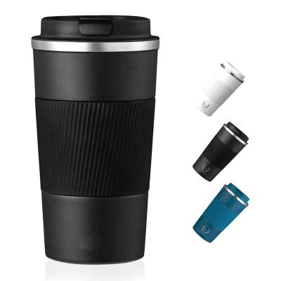 China Viable Tumbler Insulated Coffee Cup Stainless Steel Coffee Tumbler For Women Coffee Thermos Travel Mug With Reusable Lid Gifts for sale