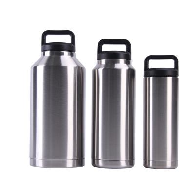 China Sustainable 64oz Double Wall Stainless Steel Thermos Water Bottle Car Bottles Vacuum Flask for sale