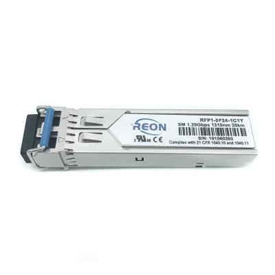 China Yes SFP 1000Base-LX_LH 1G Dual SM 1310nm 10-15KM DDM Fiber Optic Transceiver LC for sale