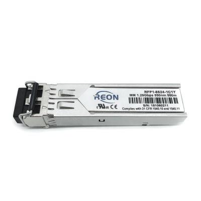 China WDM Gigabit Ethernet / WDM Fast Ethernet 1000Base-SX 1.25G SFP Dual LC MM 850nm 550m DDM for sale