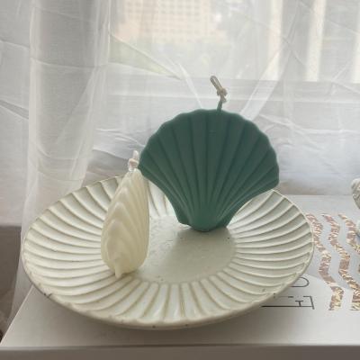 China Sustainable 3D Shell Scallop Candle Mould for Candle Making DIY Handmade Shell Acrylic Candle Mold for sale