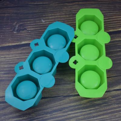 China Viable Round Geometric Polygonal Concrete Silicone Mold For Making Flower Pot Craft Bottle for sale