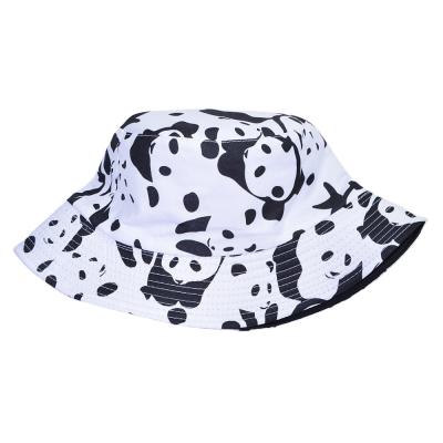 China Fashion Image Printting Panda Bucket Hats Trendy Adult Bucket Hat For Women Sports Hot Selling Hats for sale