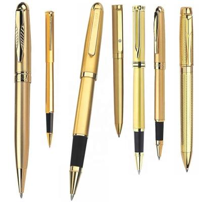 China office & School Pen Roller Signing Pen Premium or Ballpoint Pen or Gift Metal Luxury High Quality Gold Pen for sale