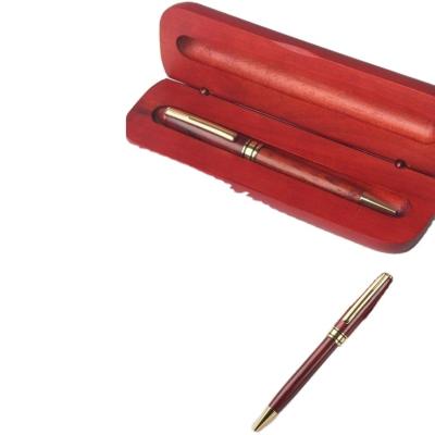 China High Quality Agriculture Office or Gift Use Wooden Ballpoint Pen and Wooden Box Wooden Gift Pen Set for sale