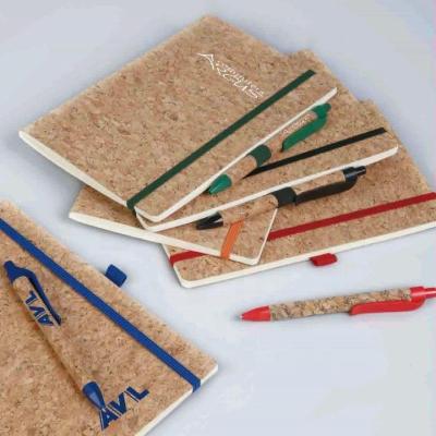 China Eco Friendly Soft Cover Business Natural Cork PU Soft Cover Notebook for sale